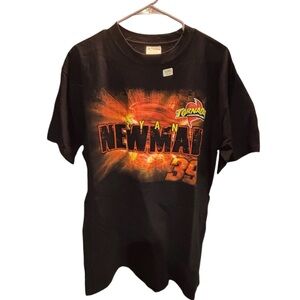 Chase Authentics Vintage NASCAR Ryan Newman All Over Graphic Tee Size Large